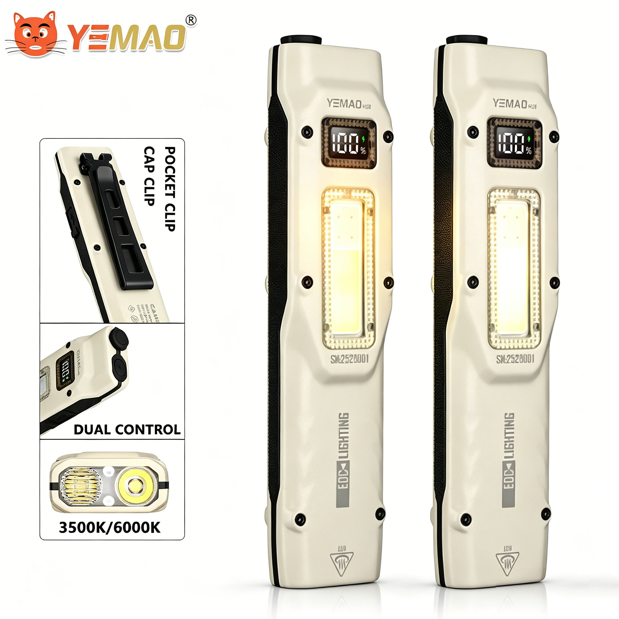 Outdoor Lighting Ideas - Portable 880LM YEMAO M28 Ultra-mince Tactique