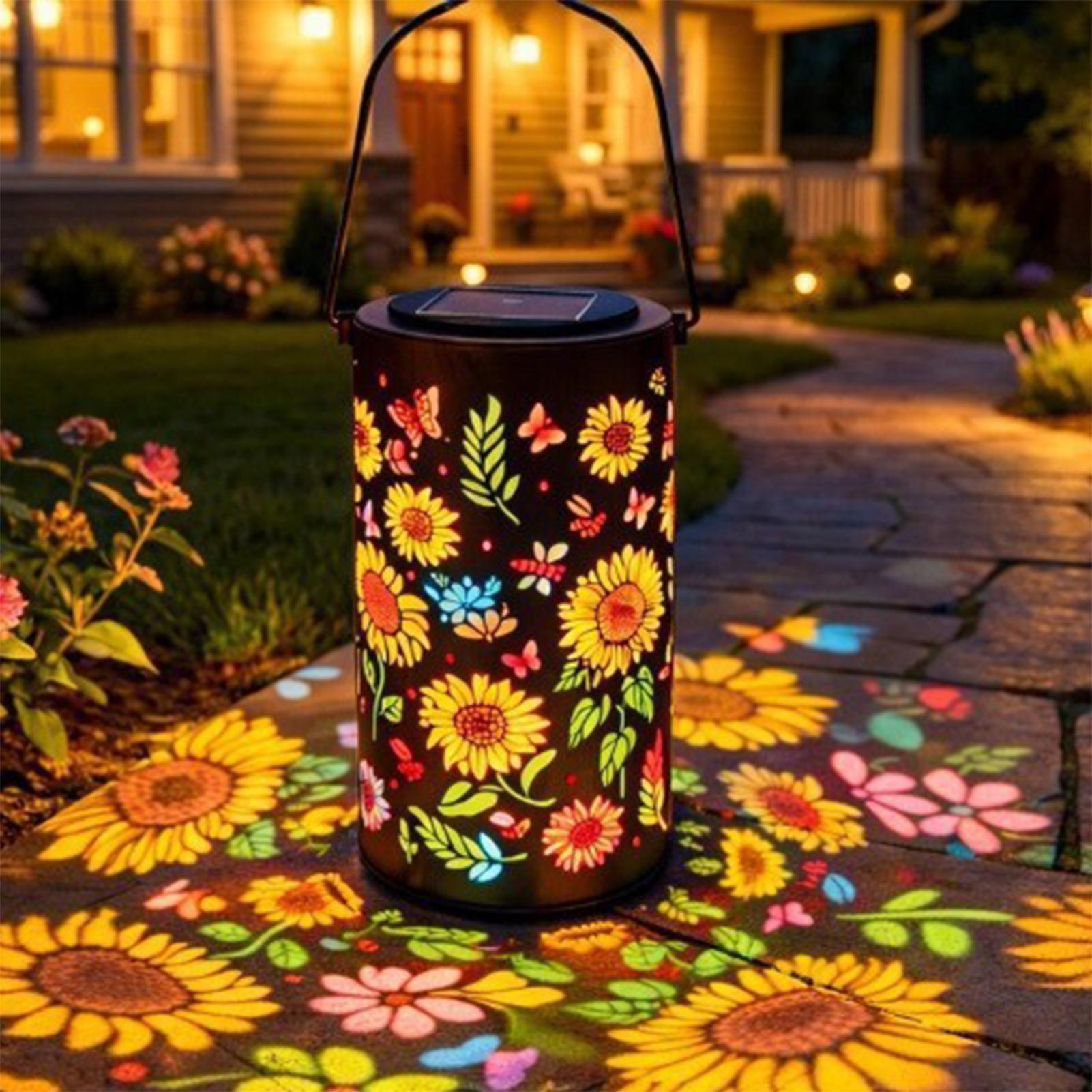 Outdoor Lighting Tree - Lanterne solaire en forme de tournesol,