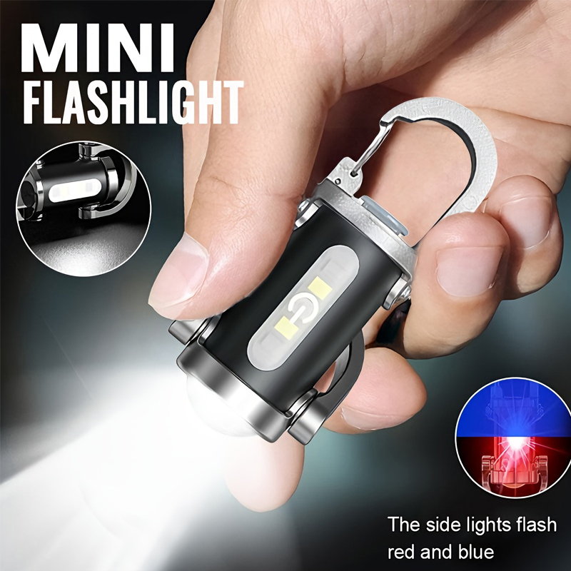 Outdoor Lighting Ideas - Mini lampe de poche porte-clés Rechargeable,