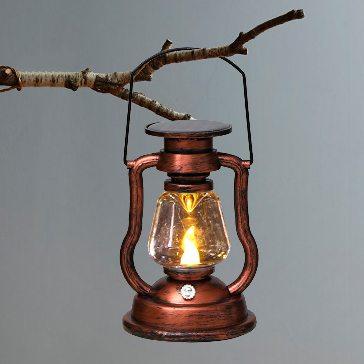 Outdoor Lighting Wire - Lampe d'ambiance rétro LED solaire, lanterne