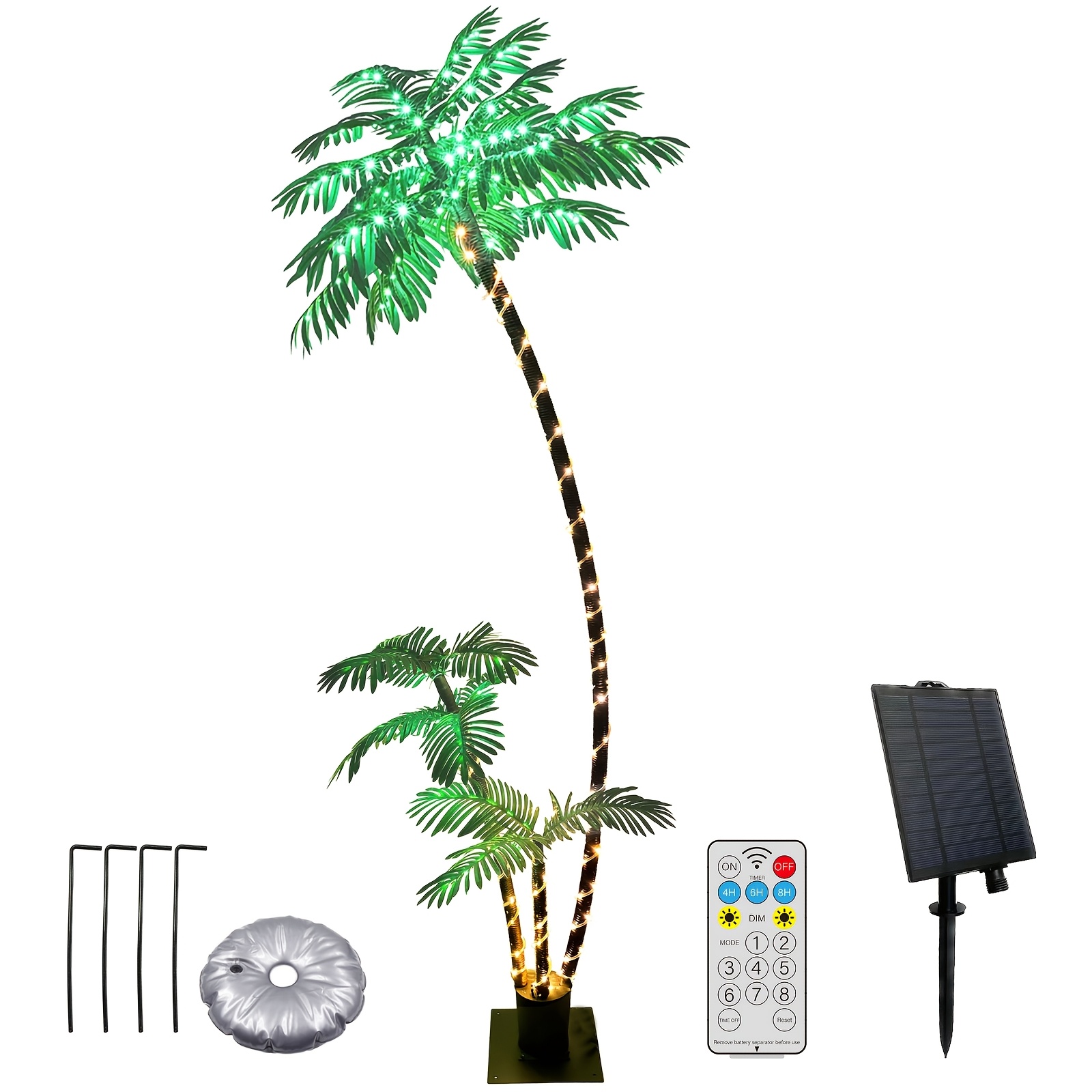 Outdoor Lighting Tree - Palmier artificiel éclairé par énergie solaire