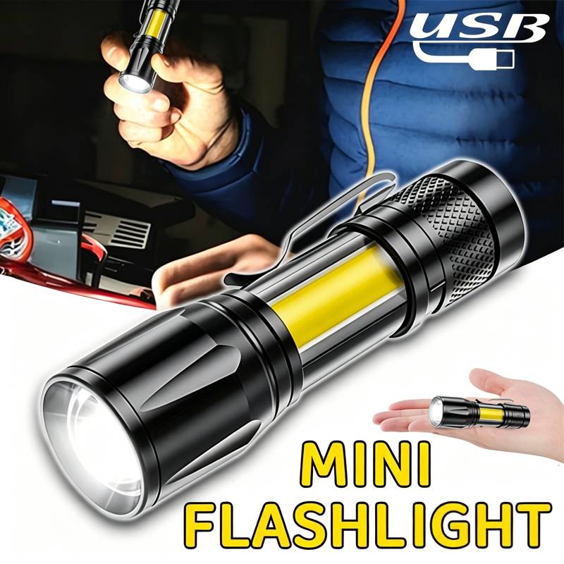 Outdoor Lighting Lanterns - Mini lampe torche LED COB, projecteur