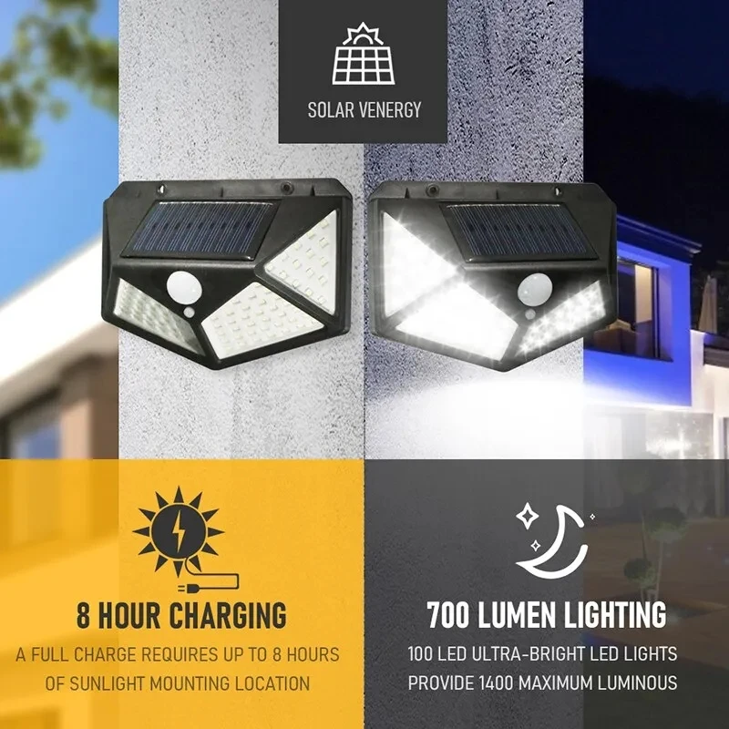 Outdoor Lighting Traditional - 100Led lampe solaire multifonctionnelle décoration de