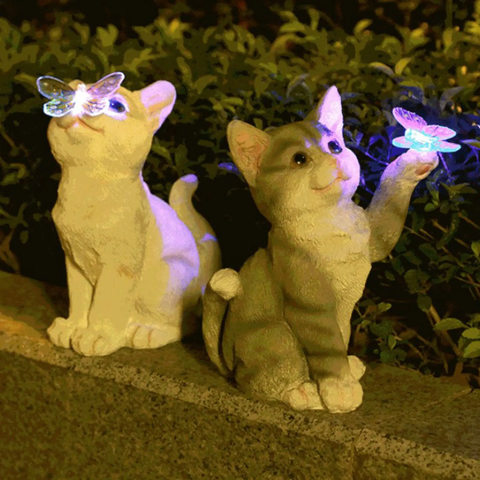 Outdoor Lighting Wire - Sculpture de chat en plein air,