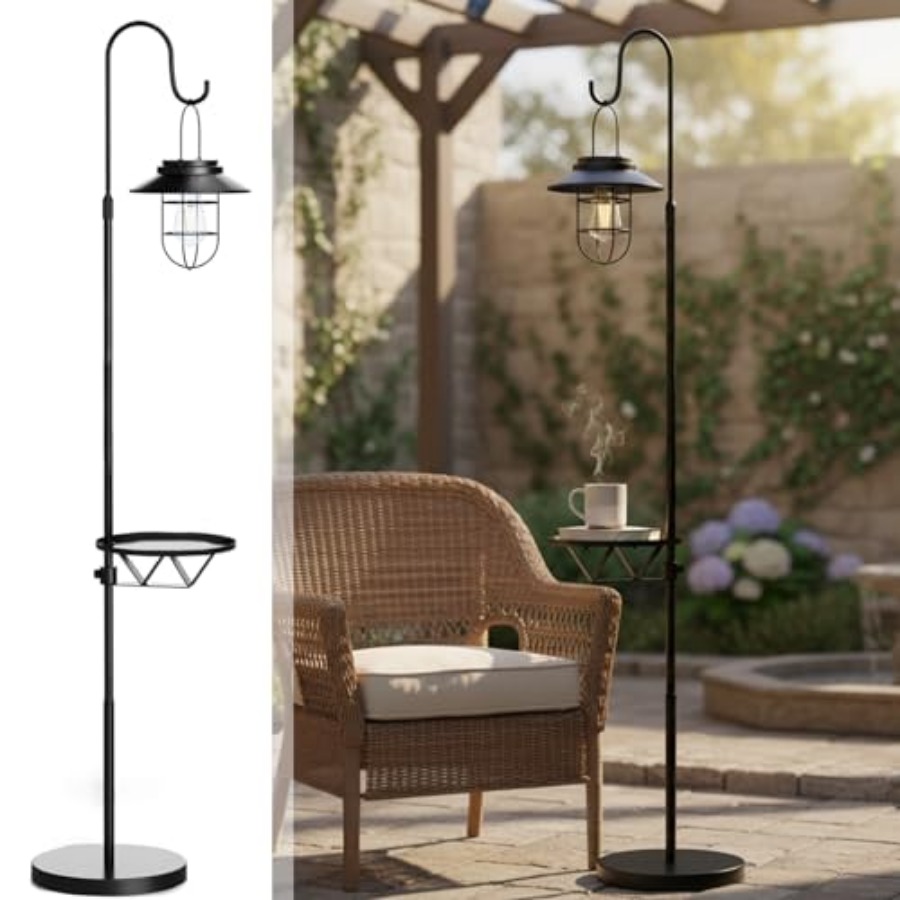 Lampadaire solaire avec table, - Outdoor Lighting Waterproof avis et prix