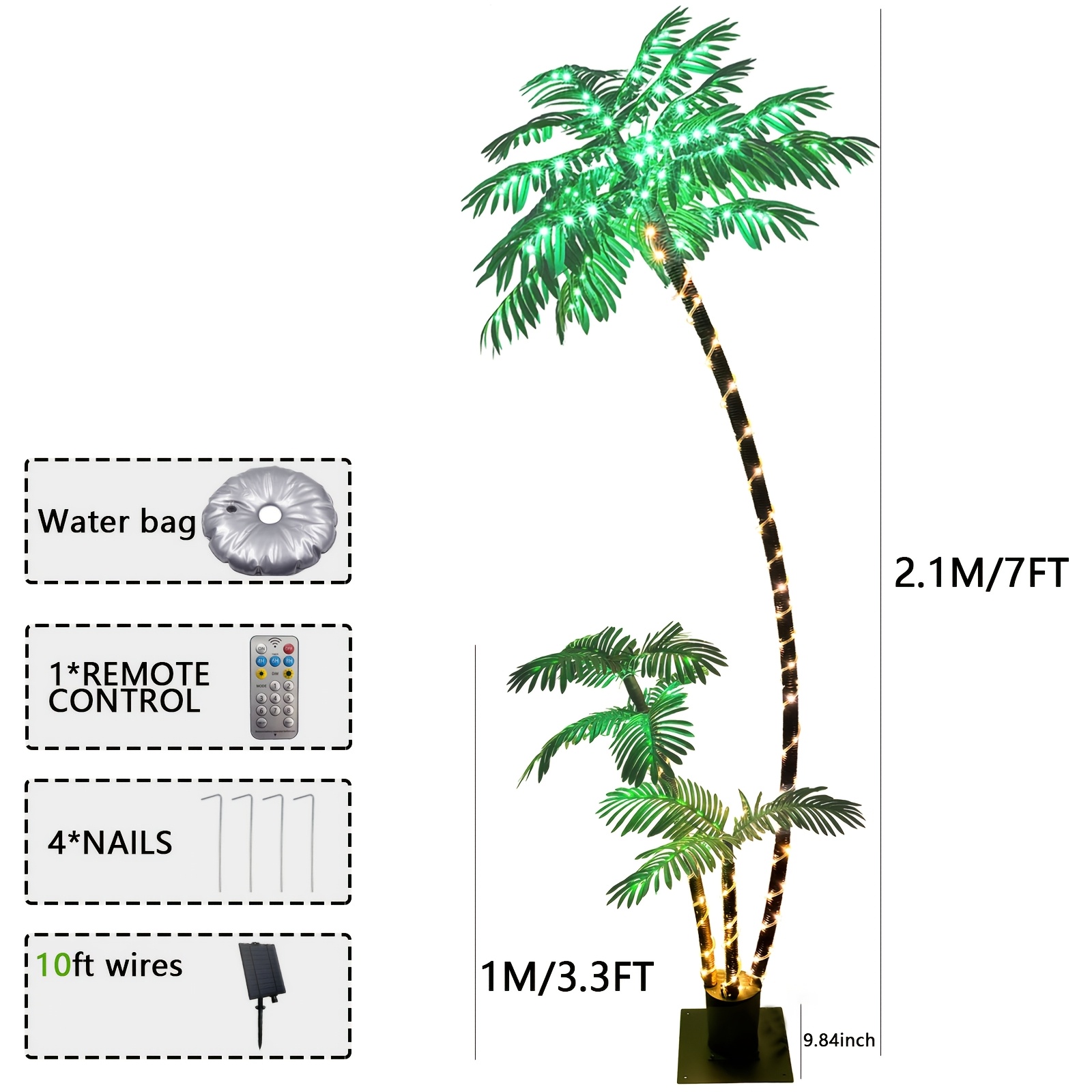 Palmier artificiel éclairé par - Outdoor Lighting Tree avis et prix