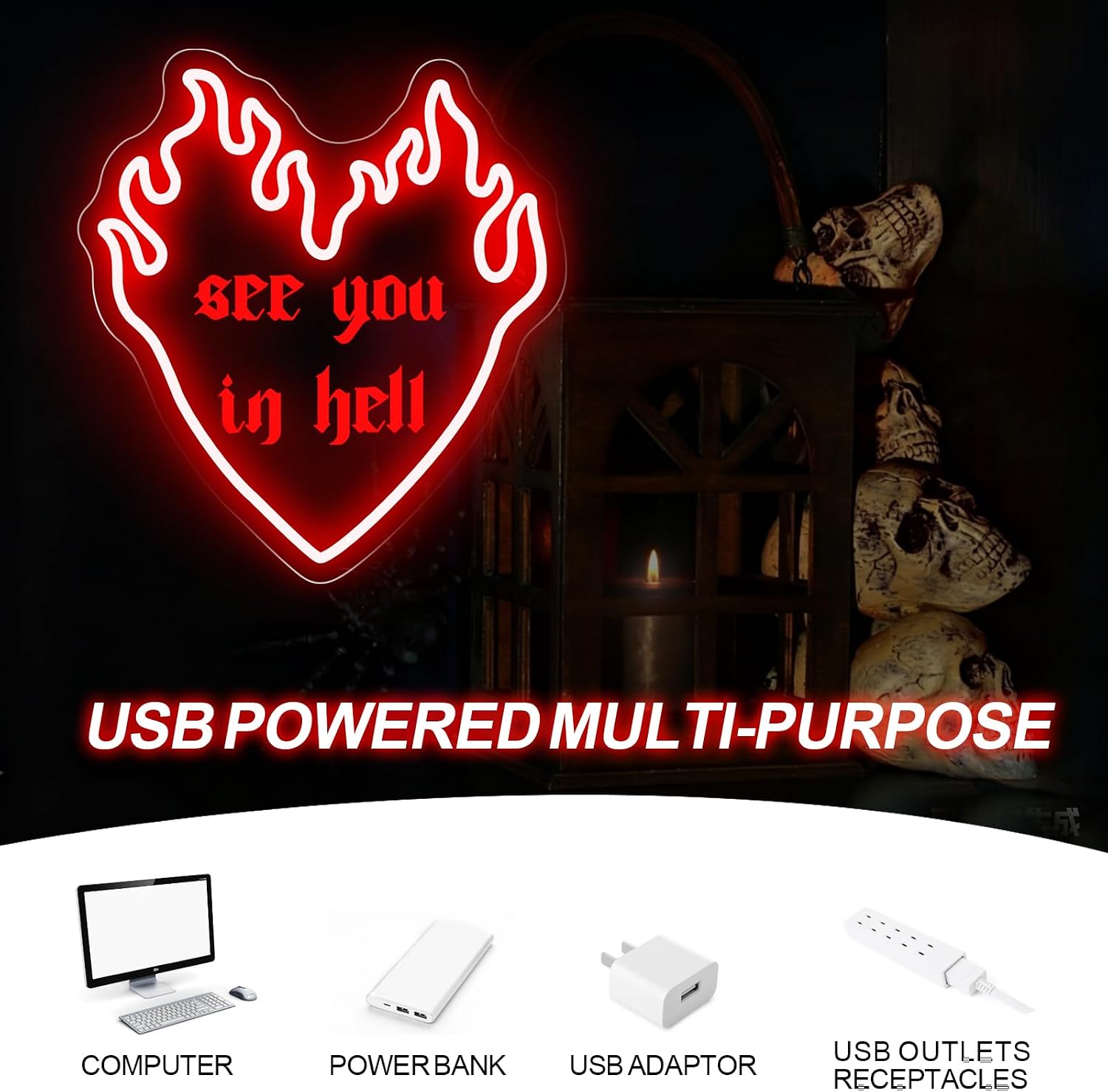 Panneau néon LED « See You In  - Outdoor Lighting Quotes avis et prix