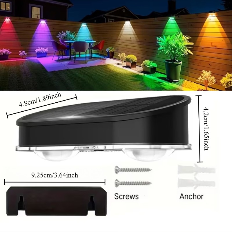 Lampe solaire RGB pour clôture - Outdoor Lighting Linear avis et prix