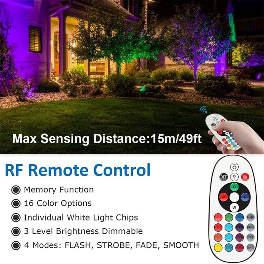 Éclairage paysager RGBW 10W av - Outdoor Lighting Waterproof avis et prix