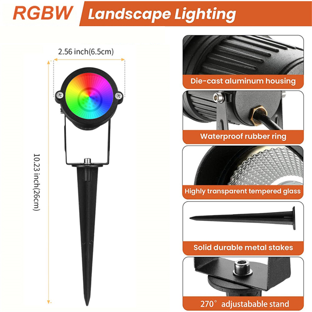 Éclairage paysager RGBW 10W av - Outdoor Lighting Waterproof avis et prix