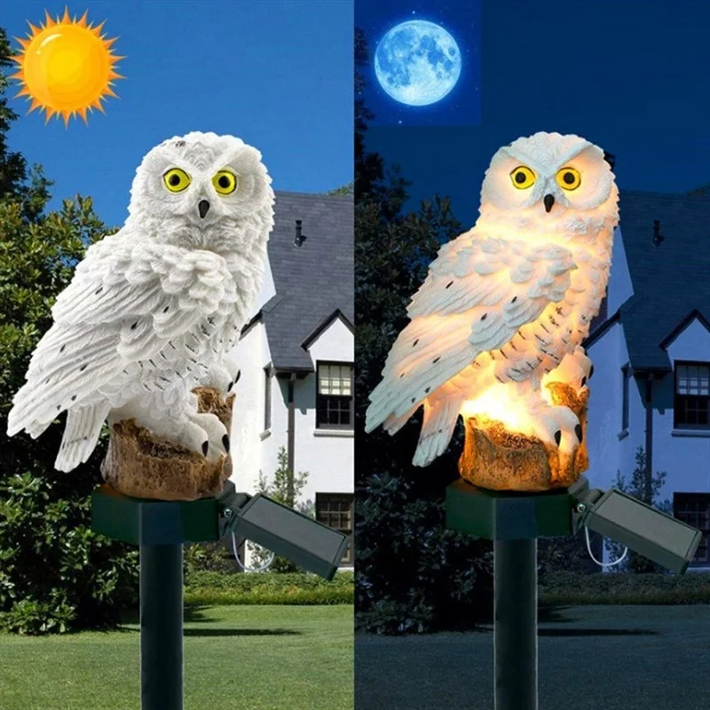Statue de hibou solaire, lumiè - Outdoor Lighting Wire avis et prix