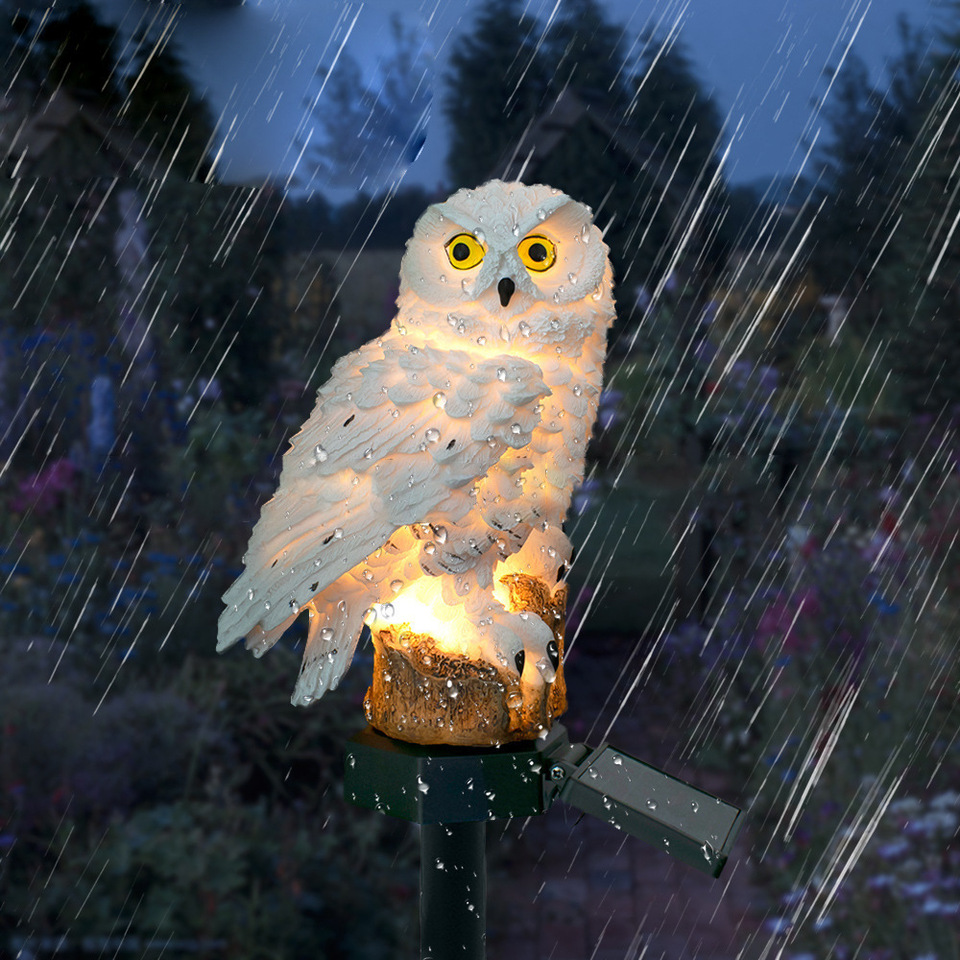 Statue de hibou solaire, lumiè - Outdoor Lighting Wire avis et prix