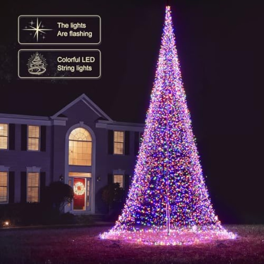 Mât de drapeau extérieur avec  - Outdoor Lighting Tree avis et prix