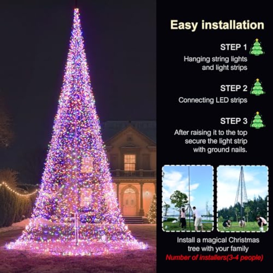 Mât de drapeau extérieur avec  - Outdoor Lighting Tree avis et prix
