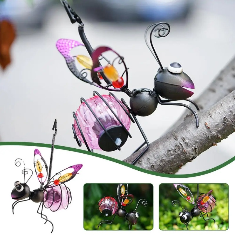 Statue d'insecte solaire en fe - Outdoor Lighting Tree avis et prix