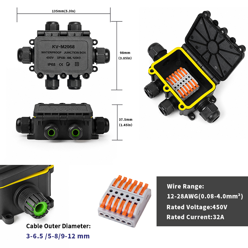 Boîtier de jonction étanche IP - Outdoor Lighting Cable avis et prix
