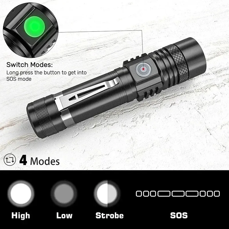 Lampe torche LED T6 rechargeab - Outdoor Lighting Ideas avis et prix